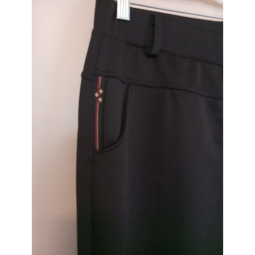 Sasa Fashions‎ Black Pull On Pocket Design Stretch Dress Legging pants Size L - Picture 2 of 8